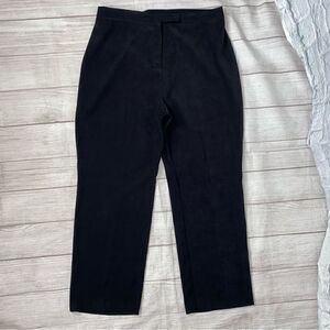 Requirements petite microfiber pants w/button zipper & hook closure women 14P